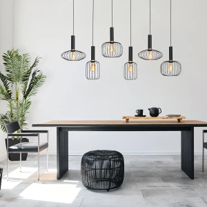 Stylish,Dining,Room,Interior,With,Design,Wooden,Family,Table,,Black